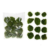 2"-4" Faux Moss Pods 12 Assorted/Bag