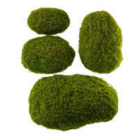 12"-14" Faux Moss Pods 4 Assorted/Bag