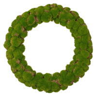 28" Faux Moss Pod Wreath