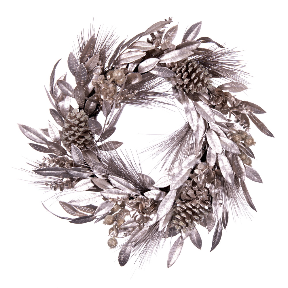Vickerman Pinecone Needle Berry Artificial Wreath