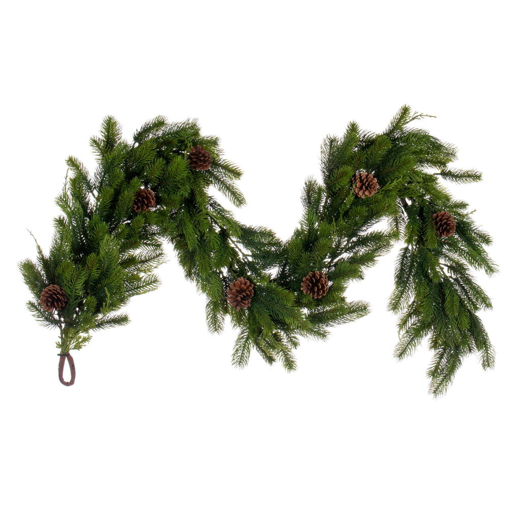 Vickerman Holiday Pine Garland with Cones