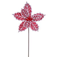 Vickerman 23" Poinsettia Artificial Christmas Spray