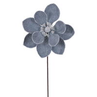 23" Silver Magnolia Stem 3/Bag