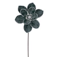 23" Midnight Green Magnolia Stem 3/Bag