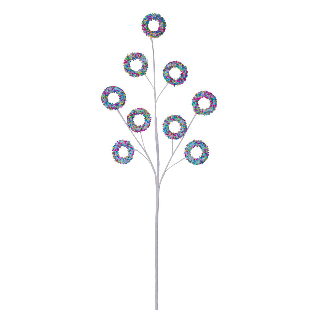 Vickerman 36" Glitter Circle Spray