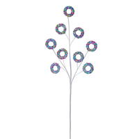 Vickerman 36" Glitter Circle Spray