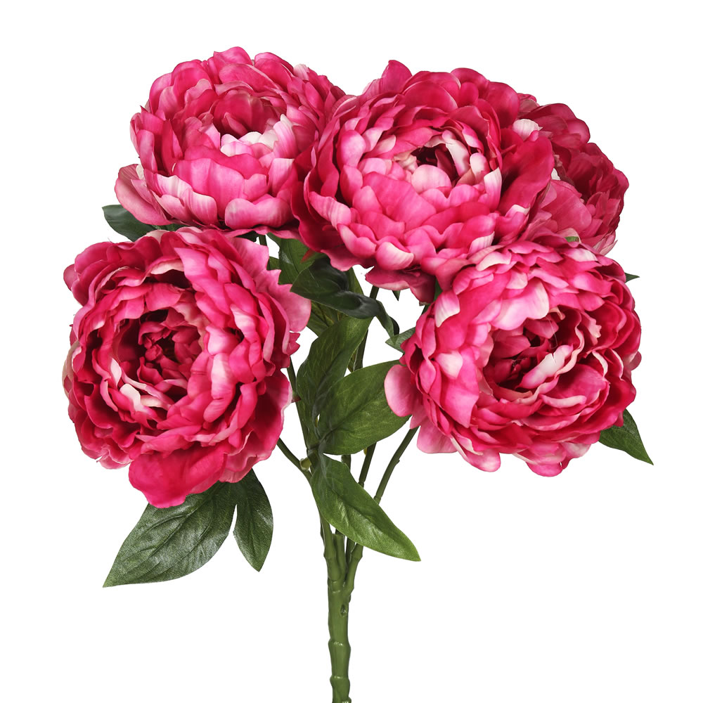 Vickerman 20" Artificial Peony Bunch