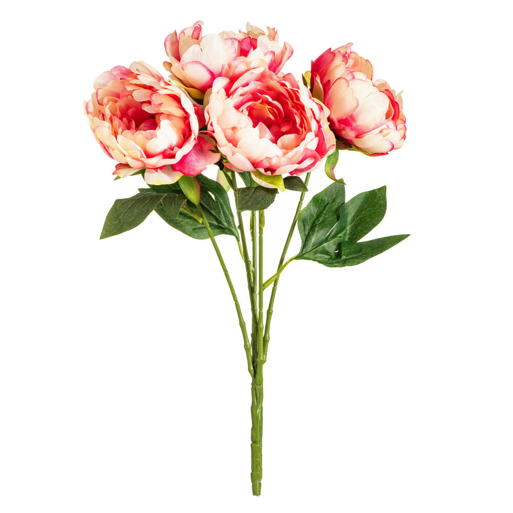 Vickerman 20" Artificial Peony Bunch
