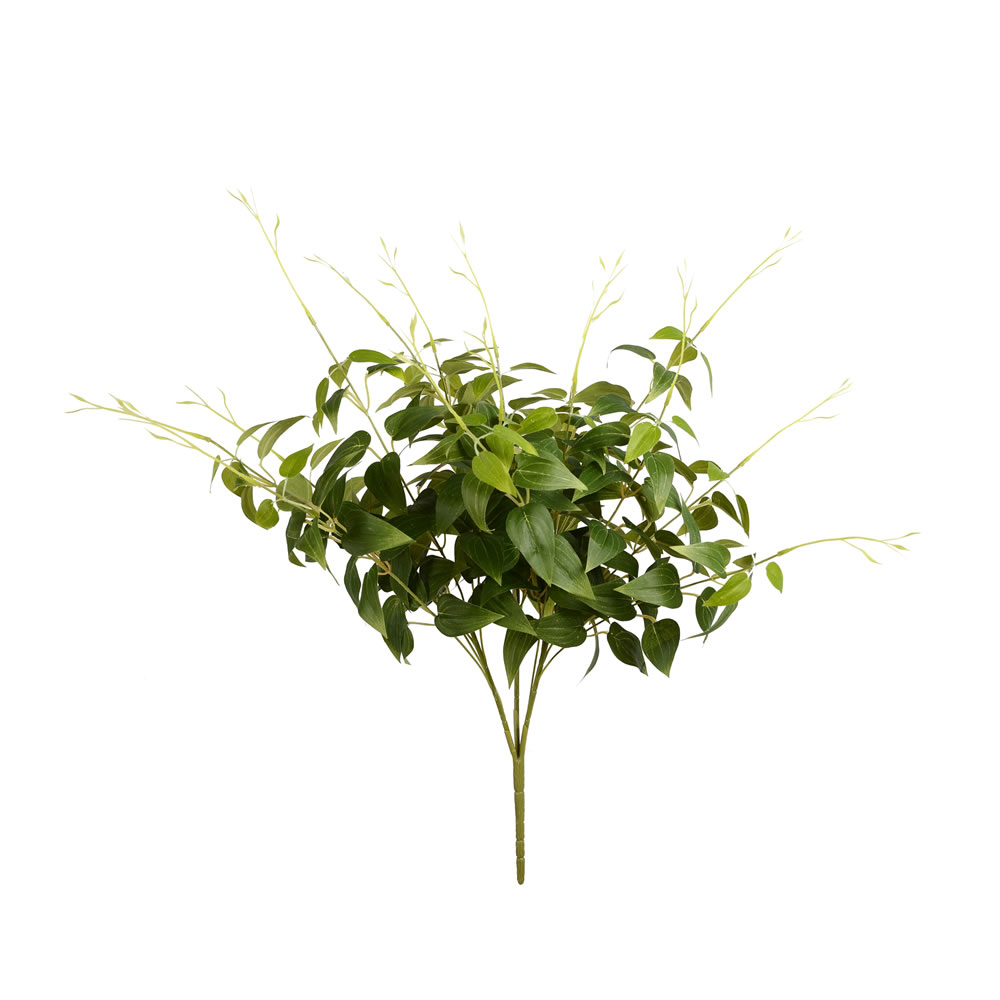 Vickerman Artificial Green Clematis Leaves Spray
