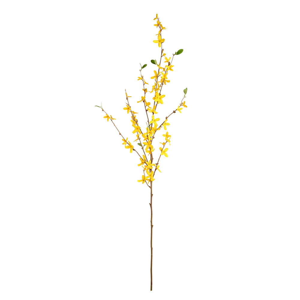 39" Yellow Forsythia Flower Spray 4/pk