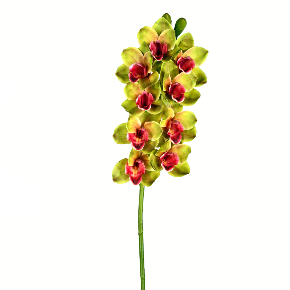 Vickerman Artificial 33" Cymbidium Stem, Real Touch