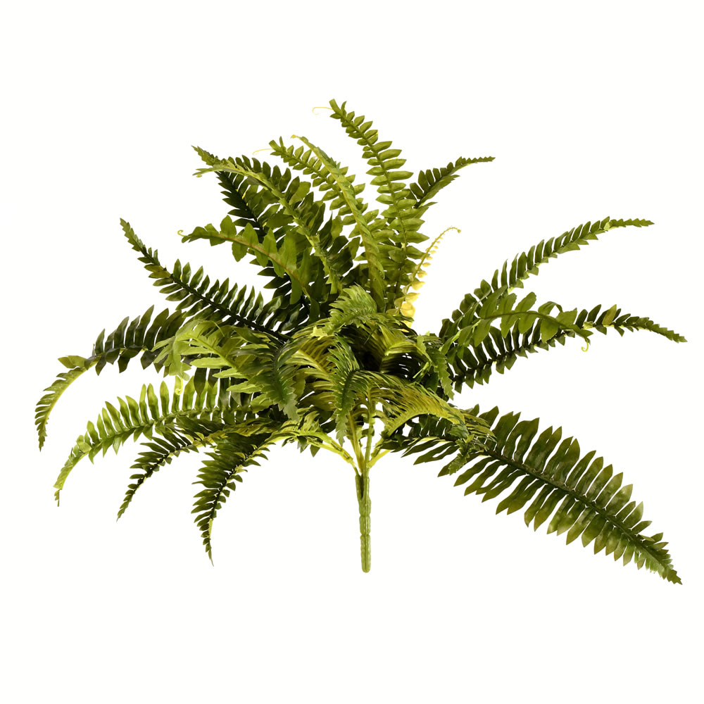 Vickerman Artificial Green Boston Fern Bush