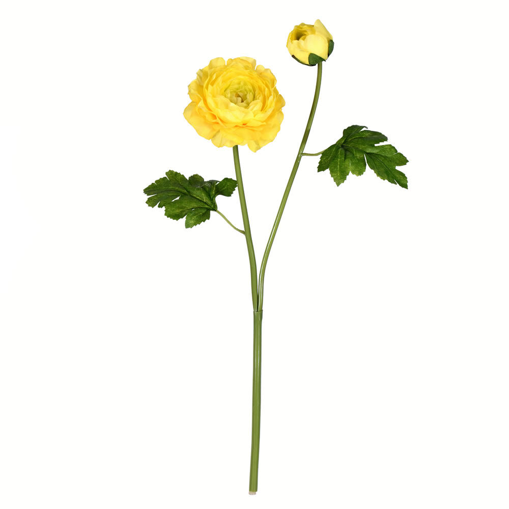 Vickerman 19" Artificial Ranunculus Stem 6/Pk