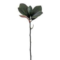 24" Green Magnolia Spray 6 Leaves 4/Bag