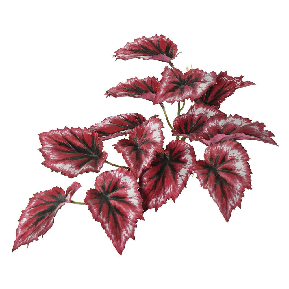 Vickerman Artificial Red Begonia Hanging Bush
