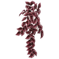 Vickerman Artificial Red Begonia Hanging Bush