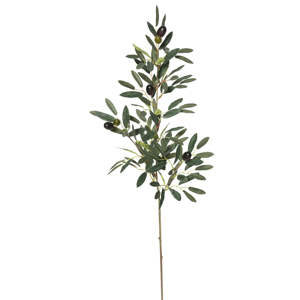 Vickerman Artificial Green/Purple Olive Spray, 3/pk