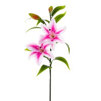 Vickerman 32" Artificial Real Touch Tiger Lily Stem