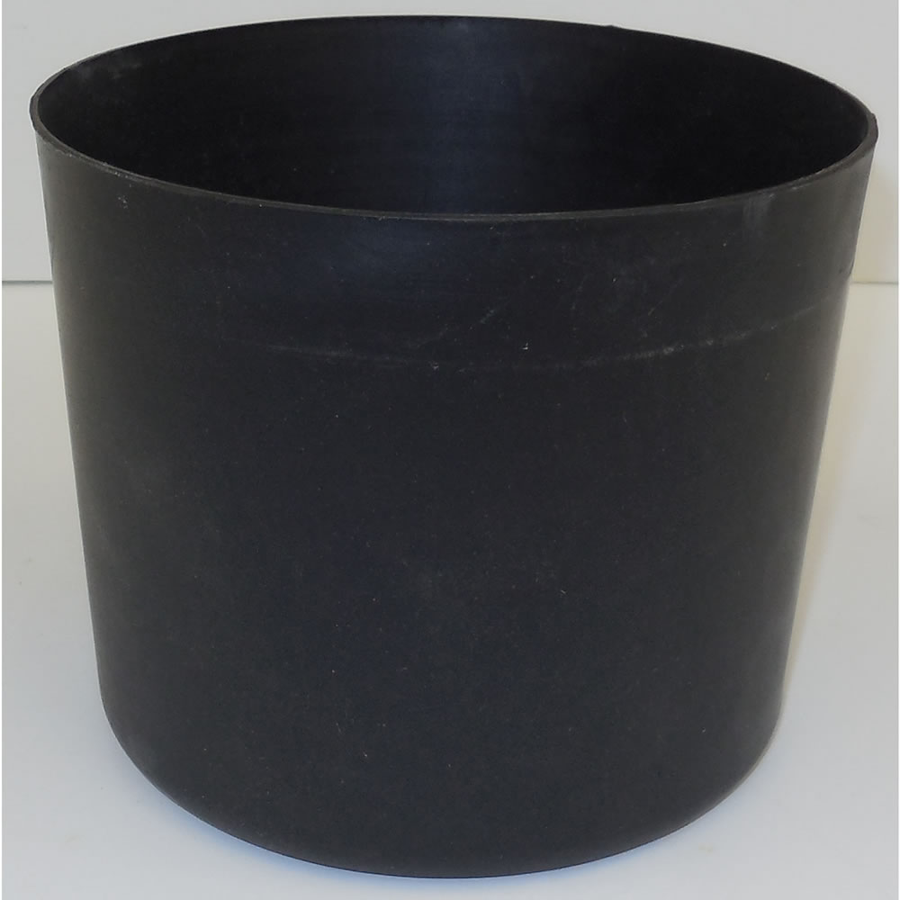 6" D x 5"H Plastic Pot-Black