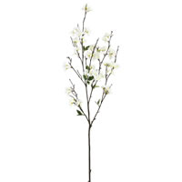 40" White Cherry Blossom Spray 3/pk