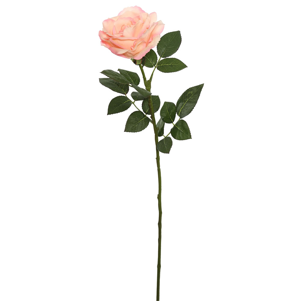 27'' NT Rose Stem-Peach 3/pk