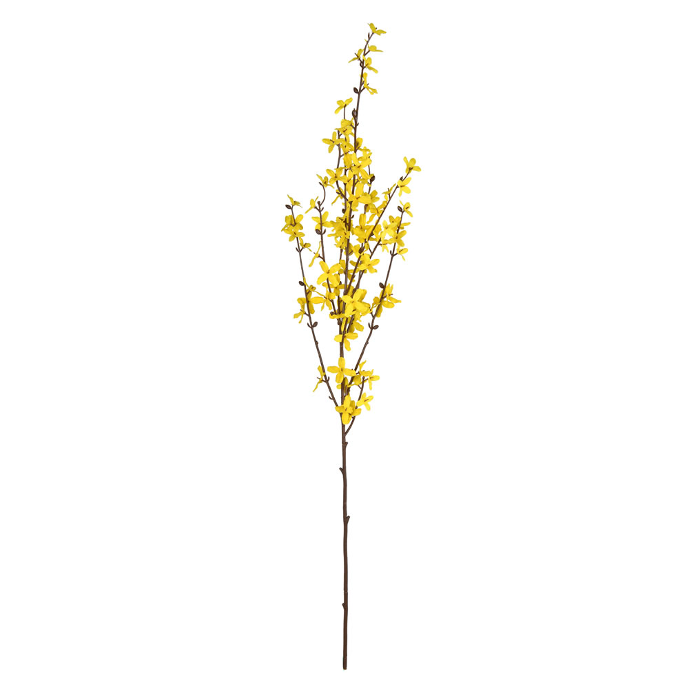 40" Yellow Forsythia Flower Spray 3/pk
