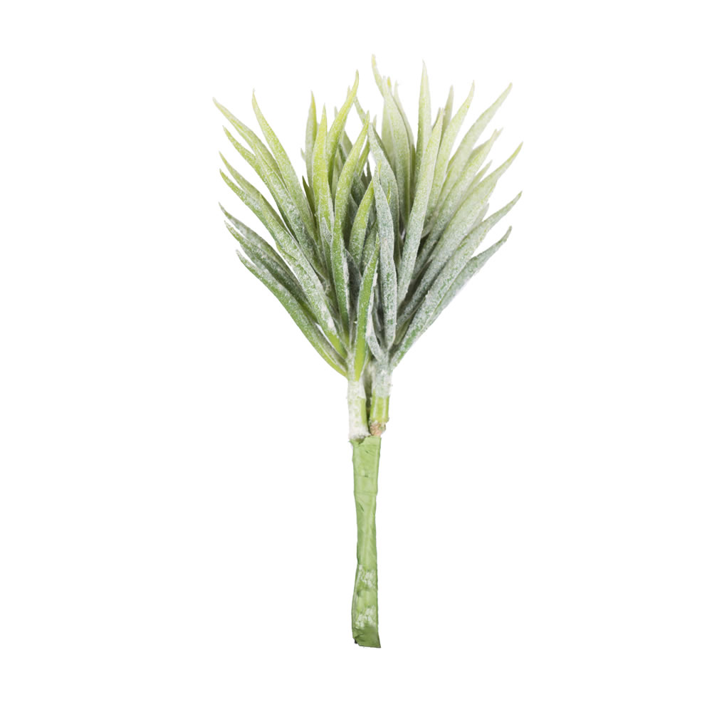 Vickerman 5" Artificial Green and White Seneco 