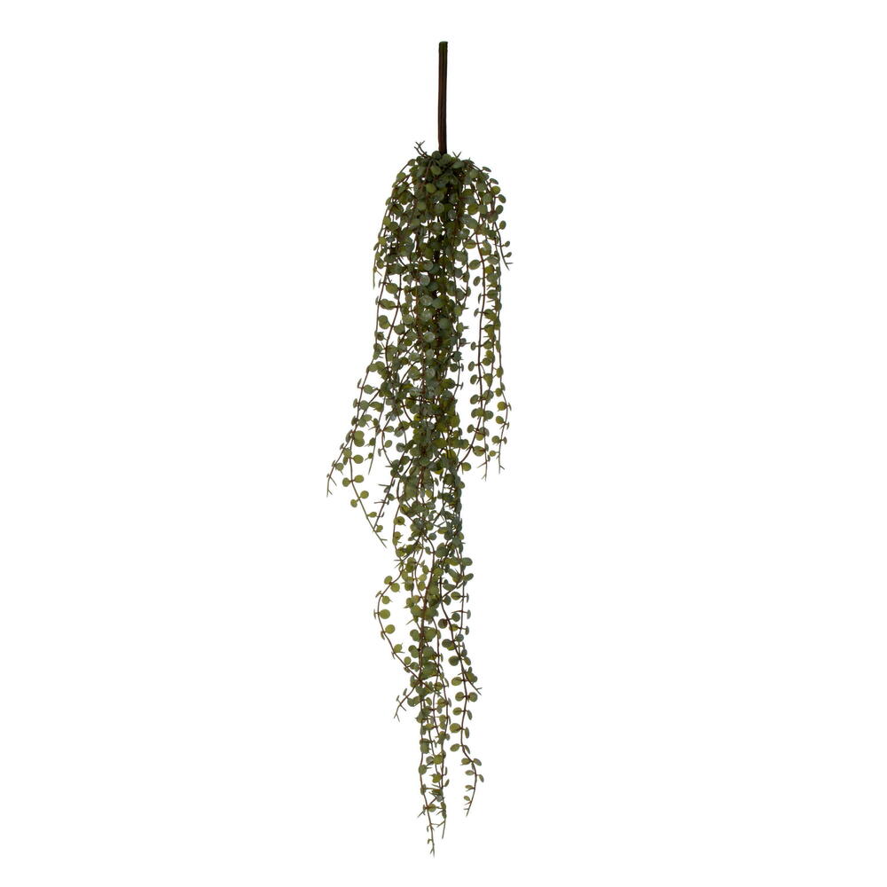 Vickerman Artificial Mini String of Coins Hanging Succulent Bush. 2/Bag