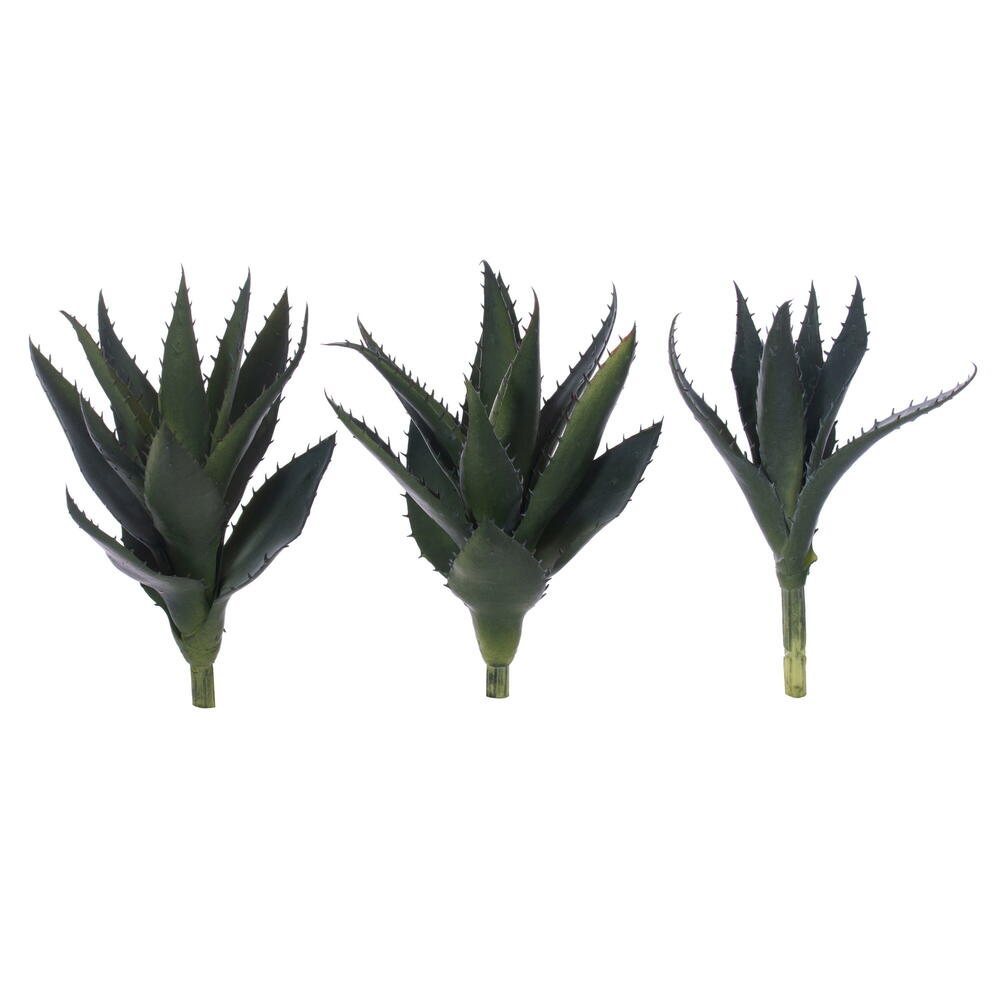 Vickerman Artificial Green Aloe Vera Pick, 3 per Bag.