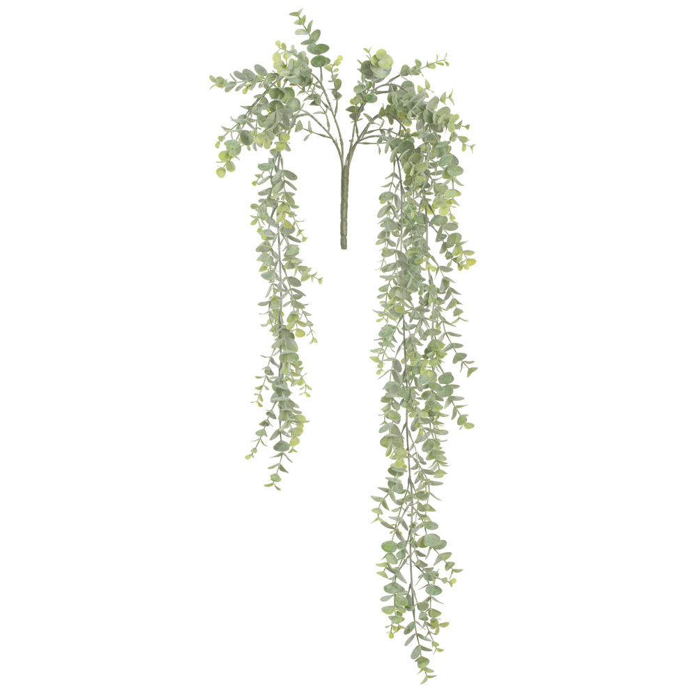 Vickerman Artificial Green Hanging Mini Leaf Eucalyptus Bush, 2/pk