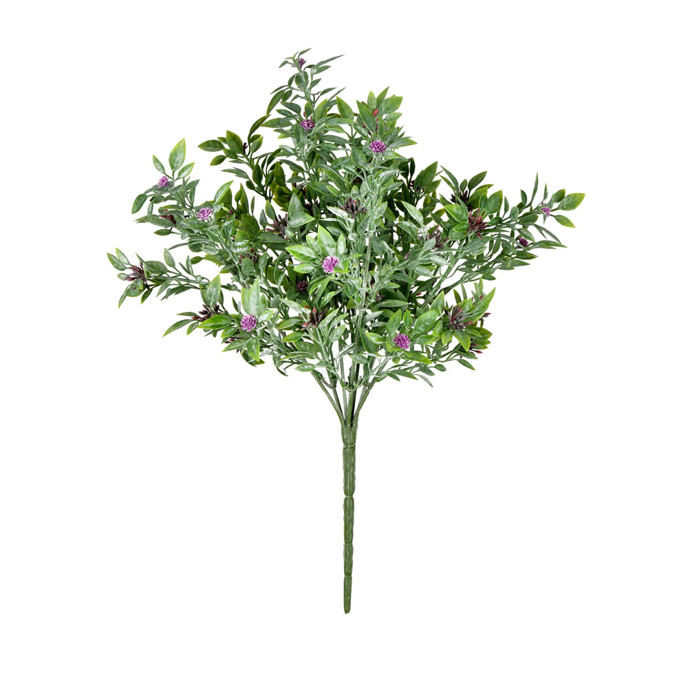 Vickerman Artificial Purple UV Coated Wildflower Bush, 2/pk