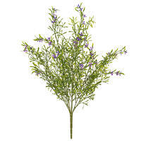 Vickerman Artificial UV Coated Bush with Purple Flowers