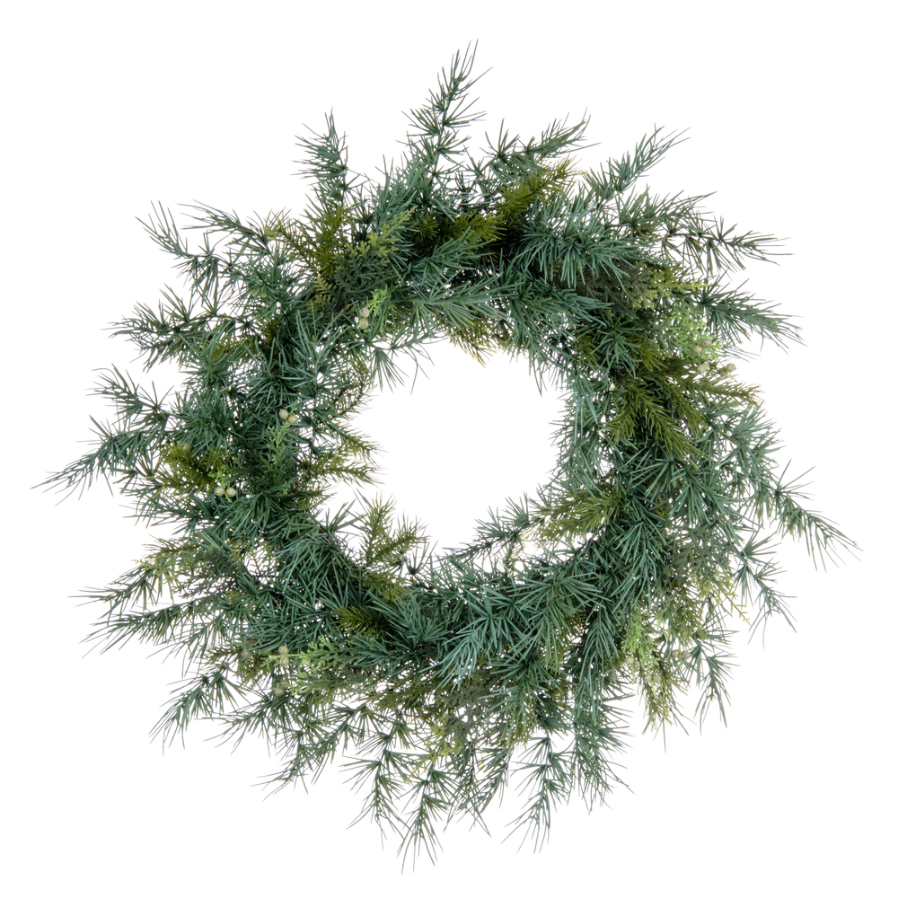 Vickerman Artificial Mixed Fern Cedar Wreath