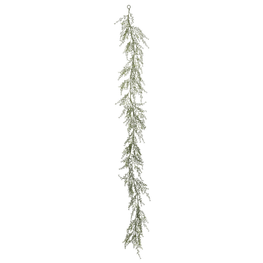 6' Green Fairhill Leaf Garland