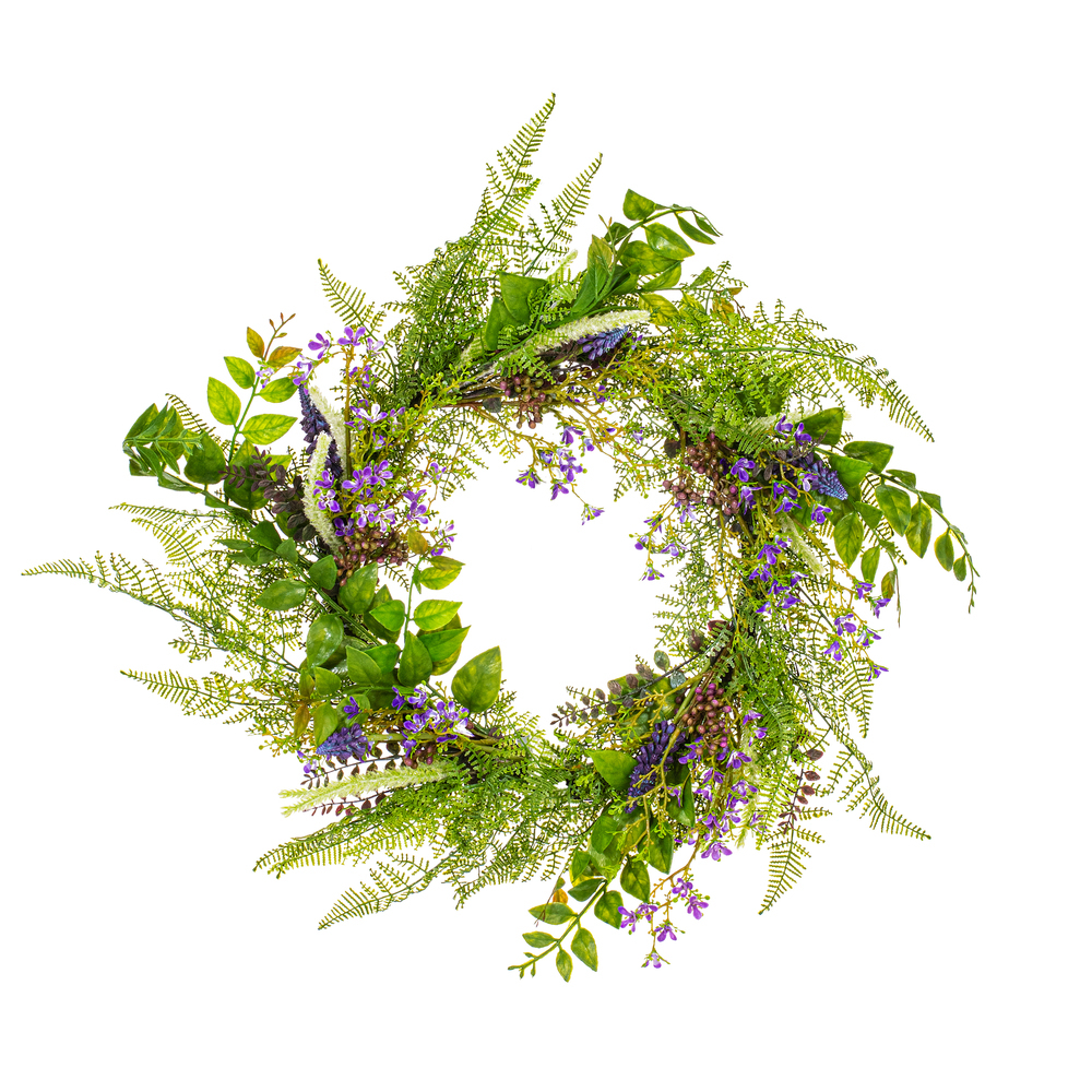 Vickerman Artificial Green/Purple Maytime Collection