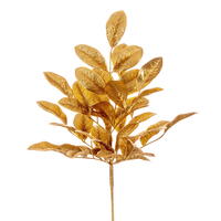 Vickerman Artificial 25" Apple Leaf Glitter Bush