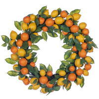 28" Lemon, Orange, & Salal Leaf Wreath