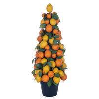 29" Lemon, Orange, & Salal Leaf Tree