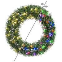 36" Green Boxwood Wreath 80WWLED UV