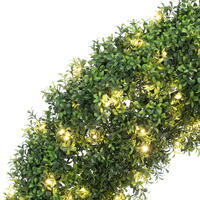48" Green Boxwood Wreath 150WWLED UV