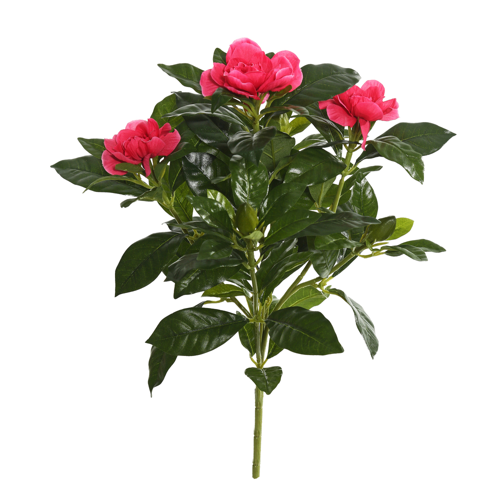 Vickerman 14.5"Artificial Beauty Polyester Gardenia Flower Bush