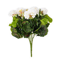 Vickerman Artificial Polyester Geranium Bush