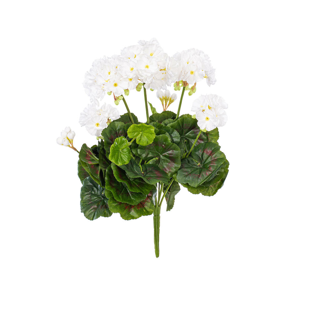 Vickerman Artificial Polyester Geranium Bush