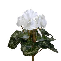 Vickerman 11" Artificial Polyester Cyclamen Bush