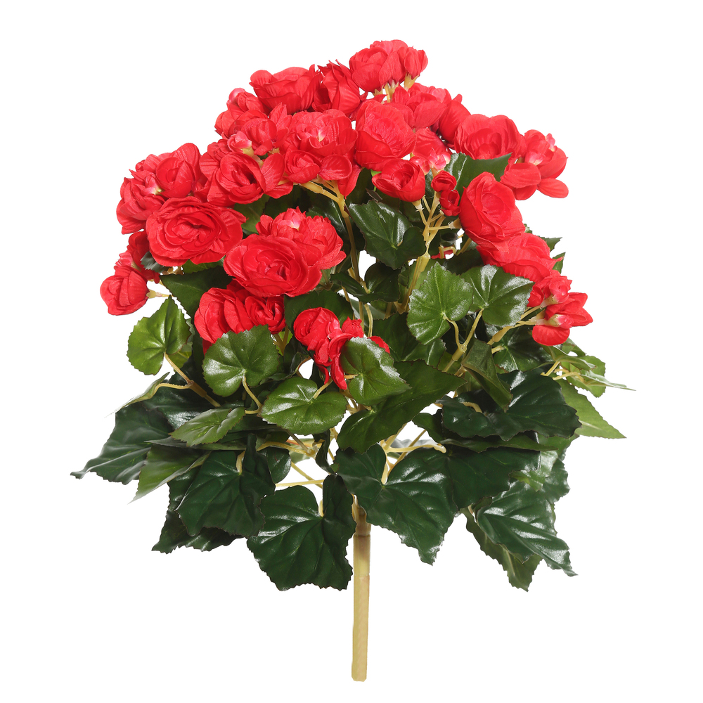 Vickerman Artificial Polyester Begonia Bush
