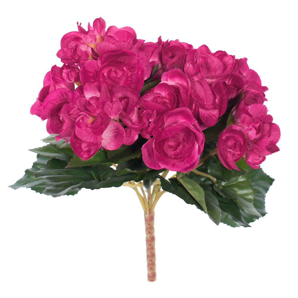 Vickerman Artificial Polyester Begonia Bush