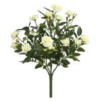 Vickerman Artificial Mini Diamond Rose Bush