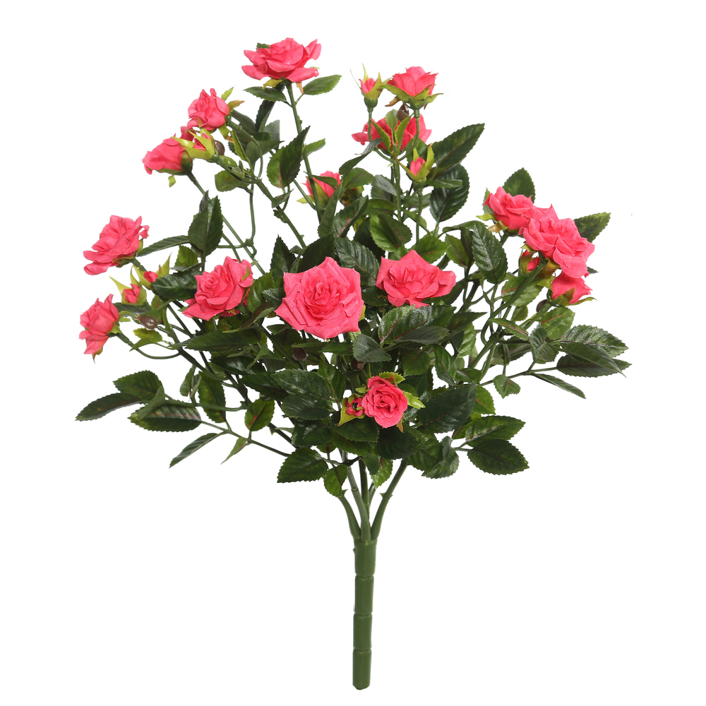 Vickerman Artificial Mini Diamond Rose Bush