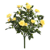 Vickerman Artificial Mini Diamond Rose Bush
