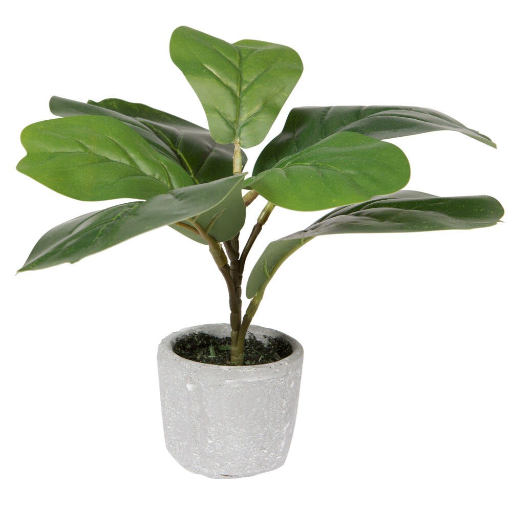 Vickerman Artificial Fiddle Leaf Fig Plant in Pot